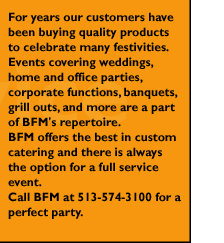Catering Overview